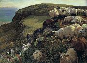 William Holman Hunt Our Englisth Coasts oil on canvas